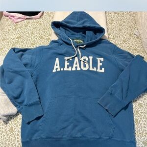 American Eagle Outfitters Blue Hoodie Sweater